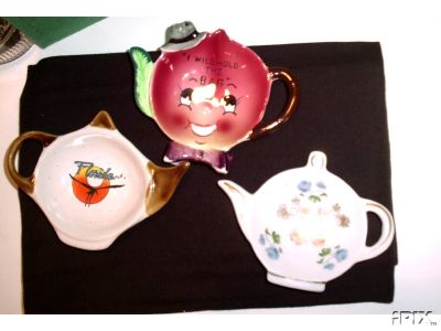 Alice in Wonderland teabag holder, teapot shaped tea bag dish